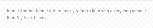 overflow concept on a Breadcrumb component in Atlaskit.