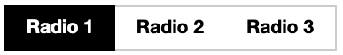 radio concept on a Button component in Boosted.