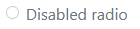 state concept on a Radio Button component in Bootstrap.