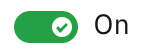 checked concept on a Switch component in Carbon Design System.