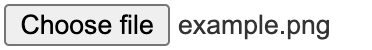 Default (with file selection) concept on a File component in Chromium.