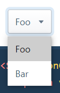 select concept on a Popup component in Evergreen.