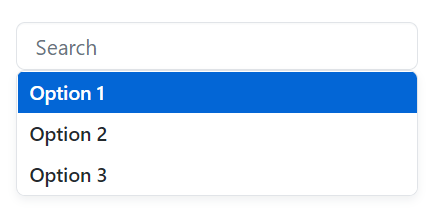 autocomplete concept on a Popup component in Primer Design System.